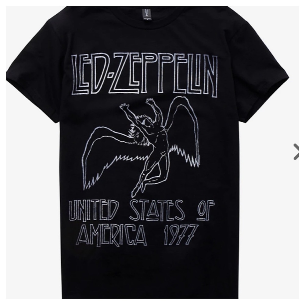 💙Led Zeppelin Black Tee Size Medium
